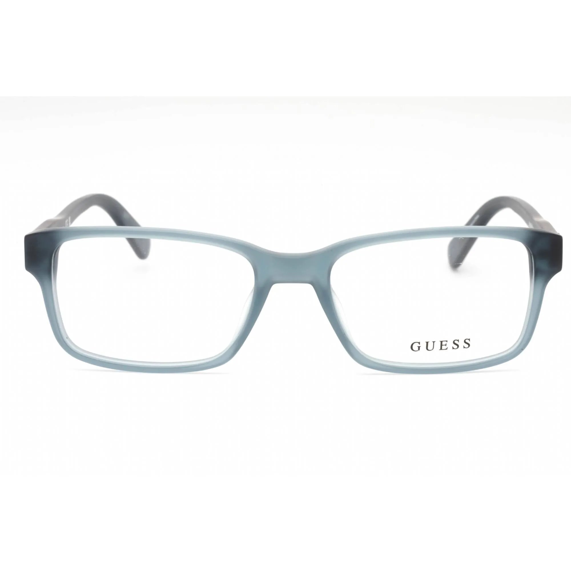 Guess Men's Eyeglasses - Grey Plastic Rectangular Shape Full Rim Frame | GU1906 020