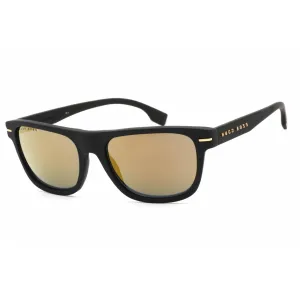 Hugo Boss Men's Sunglasses - Gold Black Plastic Rectangular Frame | BOSS 1322/S 00NZ