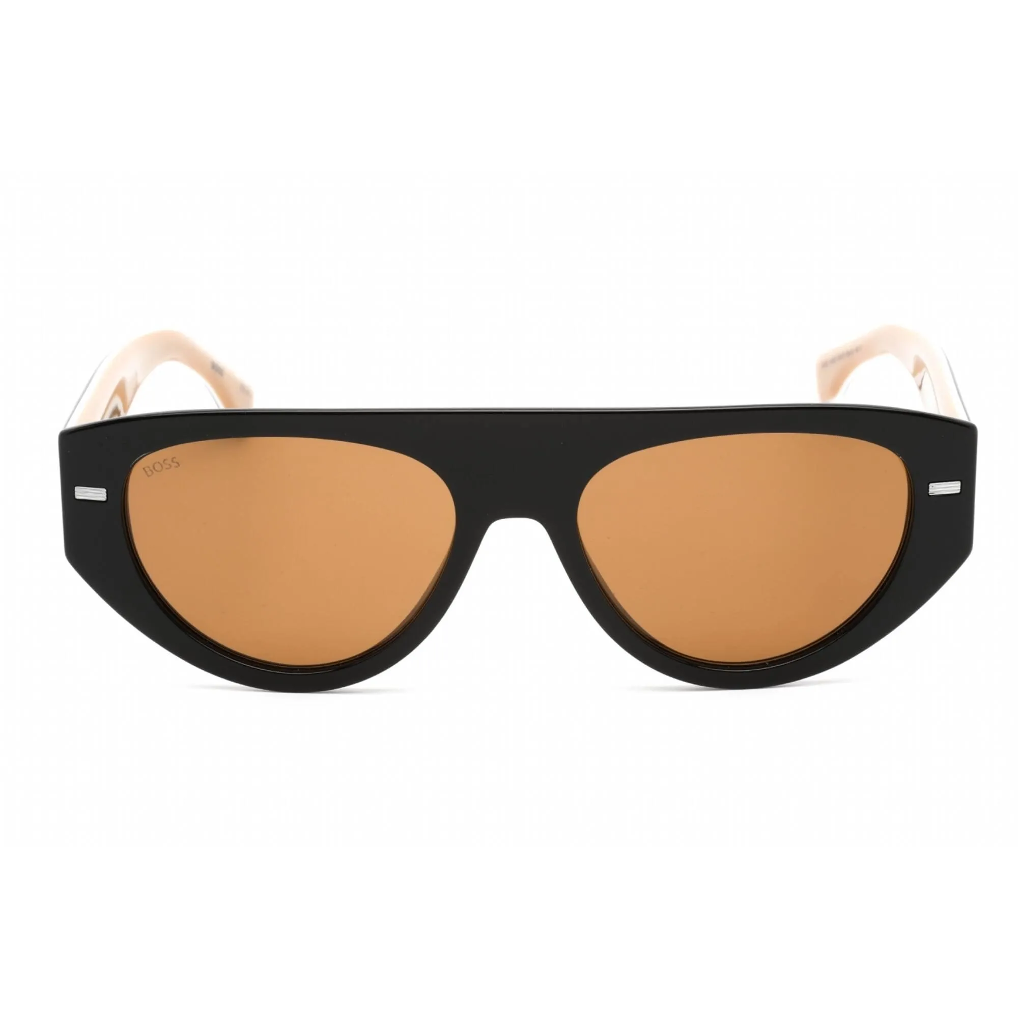 Hugo Boss Unisex Sunglasses - Full Rim Black Pattern Plastic | BOSS 1443/S 0SDK 70