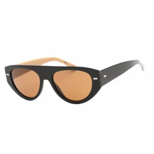Hugo Boss Unisex Sunglasses - Full Rim Black Pattern Plastic | BOSS 1443/S 0SDK 70