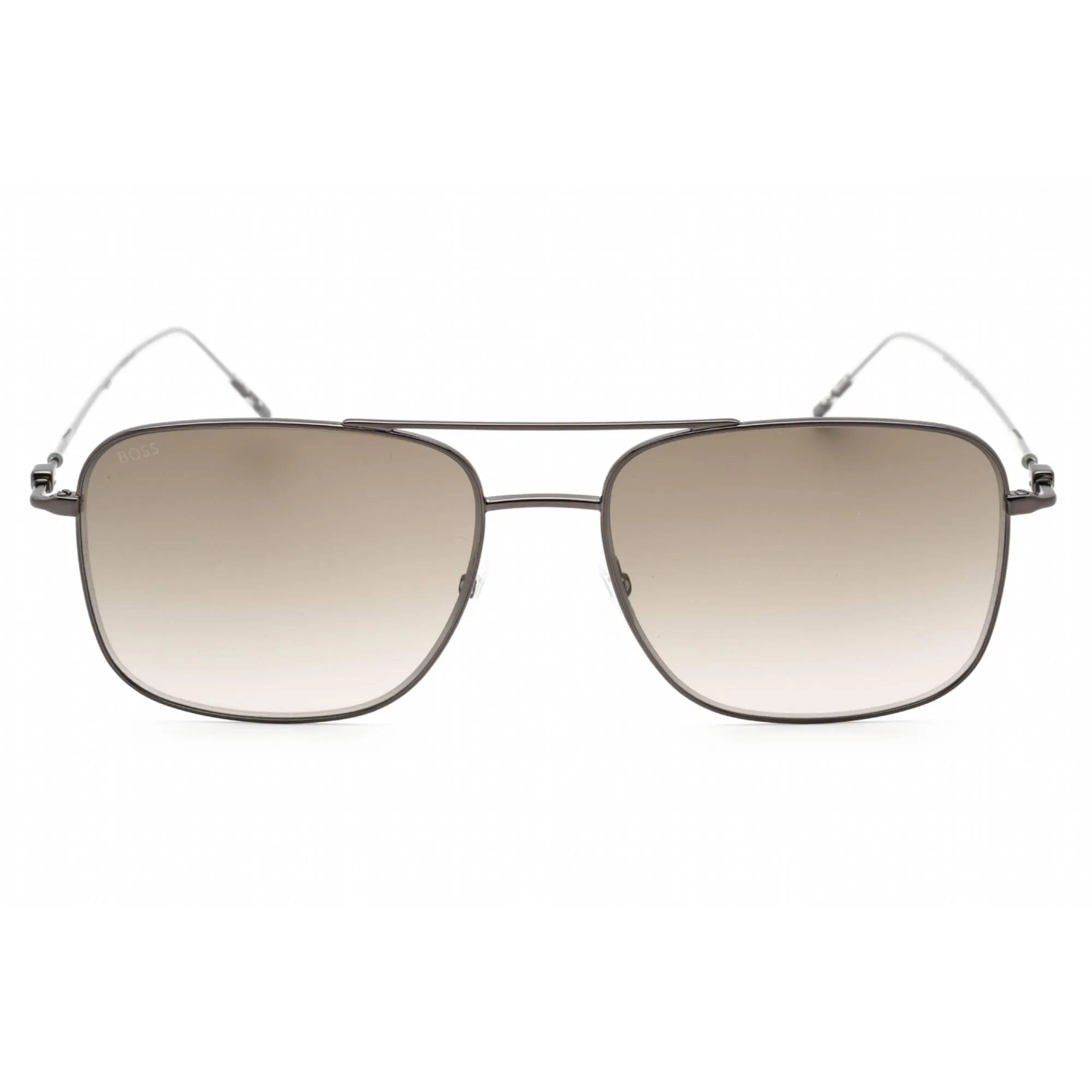 Hugo Boss Unisex Sunglasses - Gunmetal Metal Rectangular Frame | BOSS 1310/S 0V81 HA