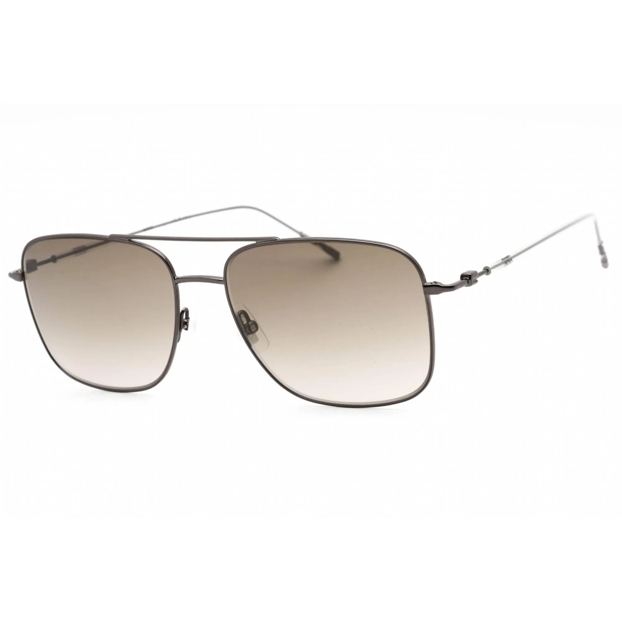 Hugo Boss Unisex Sunglasses - Gunmetal Metal Rectangular Frame | BOSS 1310/S 0V81 HA