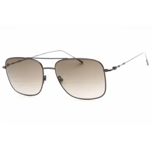 Hugo Boss Unisex Sunglasses - Gunmetal Metal Rectangular Frame | BOSS 1310/S 0V81 HA