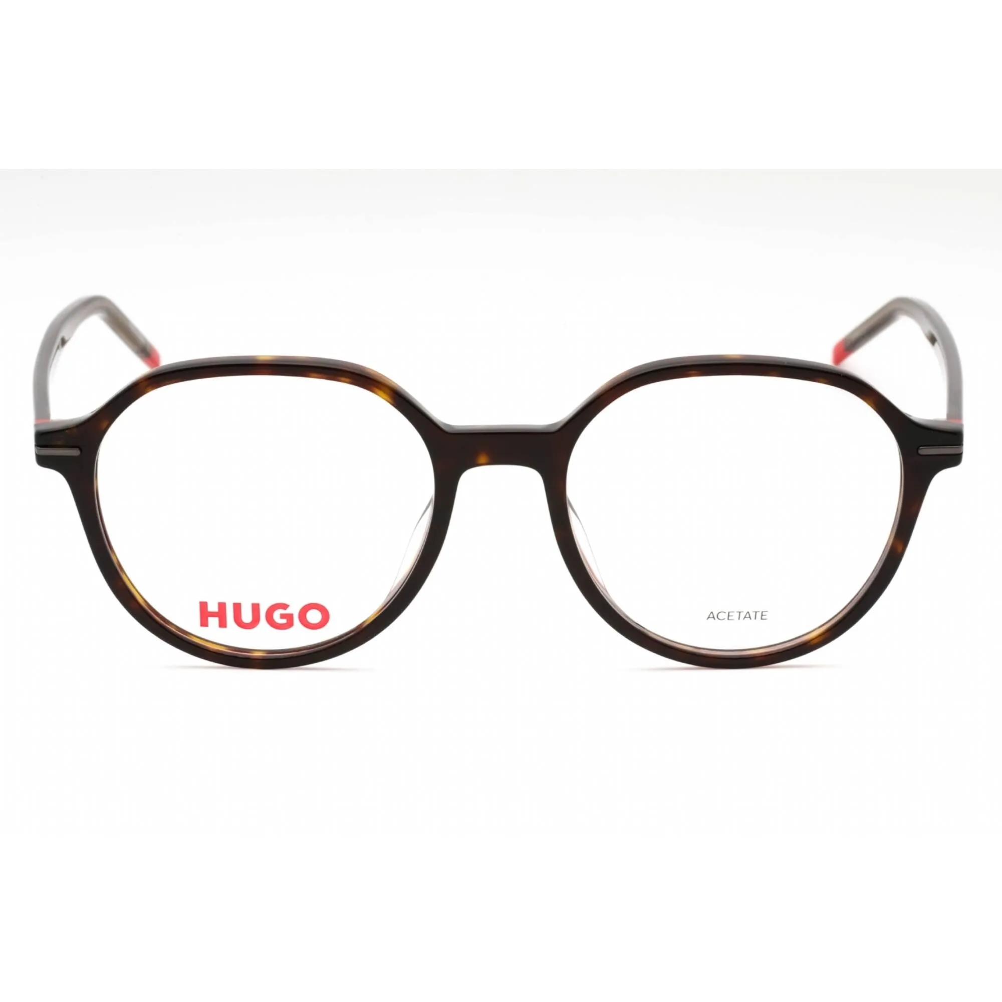 Hugo Men's Eyeglasses - Havana Plastic Round Shape Full Rim Frame | HG 1170 0086 00