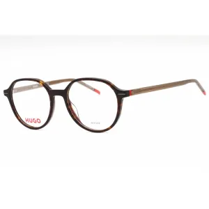 Hugo Men's Eyeglasses - Havana Plastic Round Shape Full Rim Frame | HG 1170 0086 00