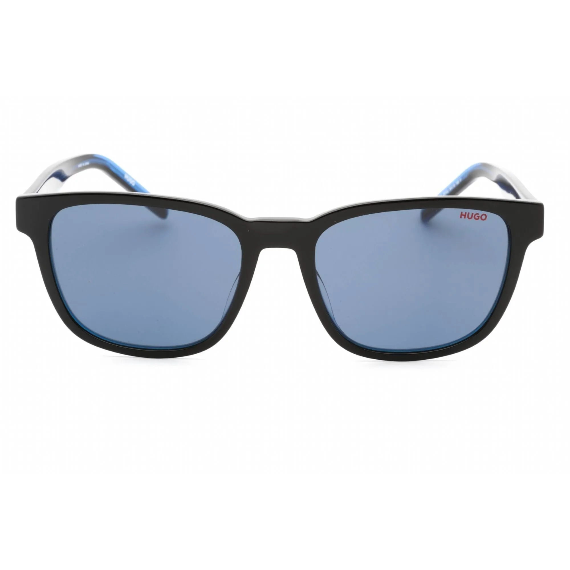 HUGO Men's Sunglasses - Black Blue Square Plastic Full Rim Frame | HG 1243/S 0D51 KU