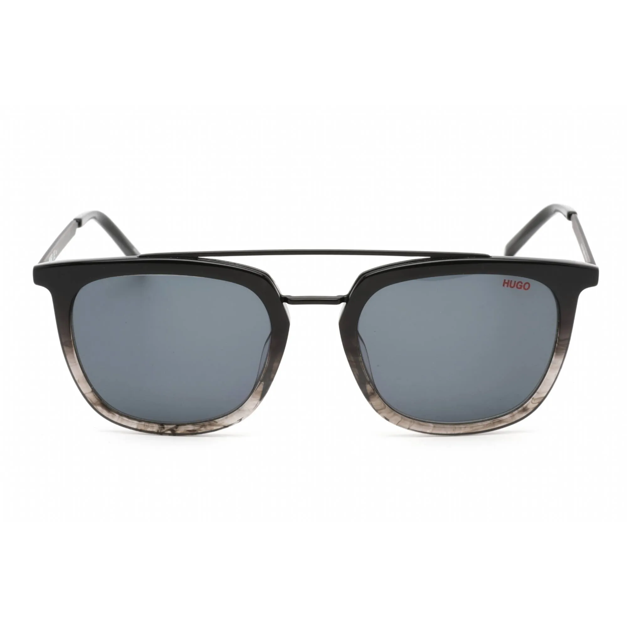 Hugo Men's Sunglasses - Grey Horn Pilot Metal/Plastic Full Rim | HG 1031/S 02W8 IR
