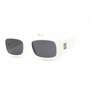 Hugo Men's Sunglasses - Ivory Plastic Rectangular Full Rim Frame | HG 1281/S 0SZJ IR
