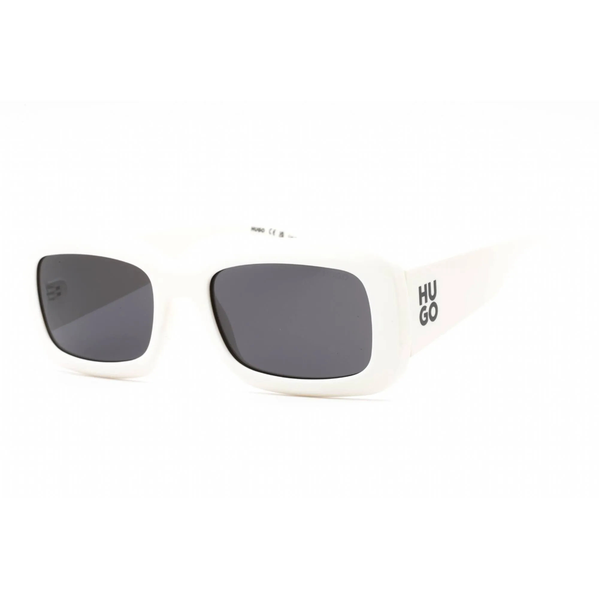 Hugo Men's Sunglasses - Ivory Plastic Rectangular Full Rim Frame | HG 1281/S 0SZJ IR