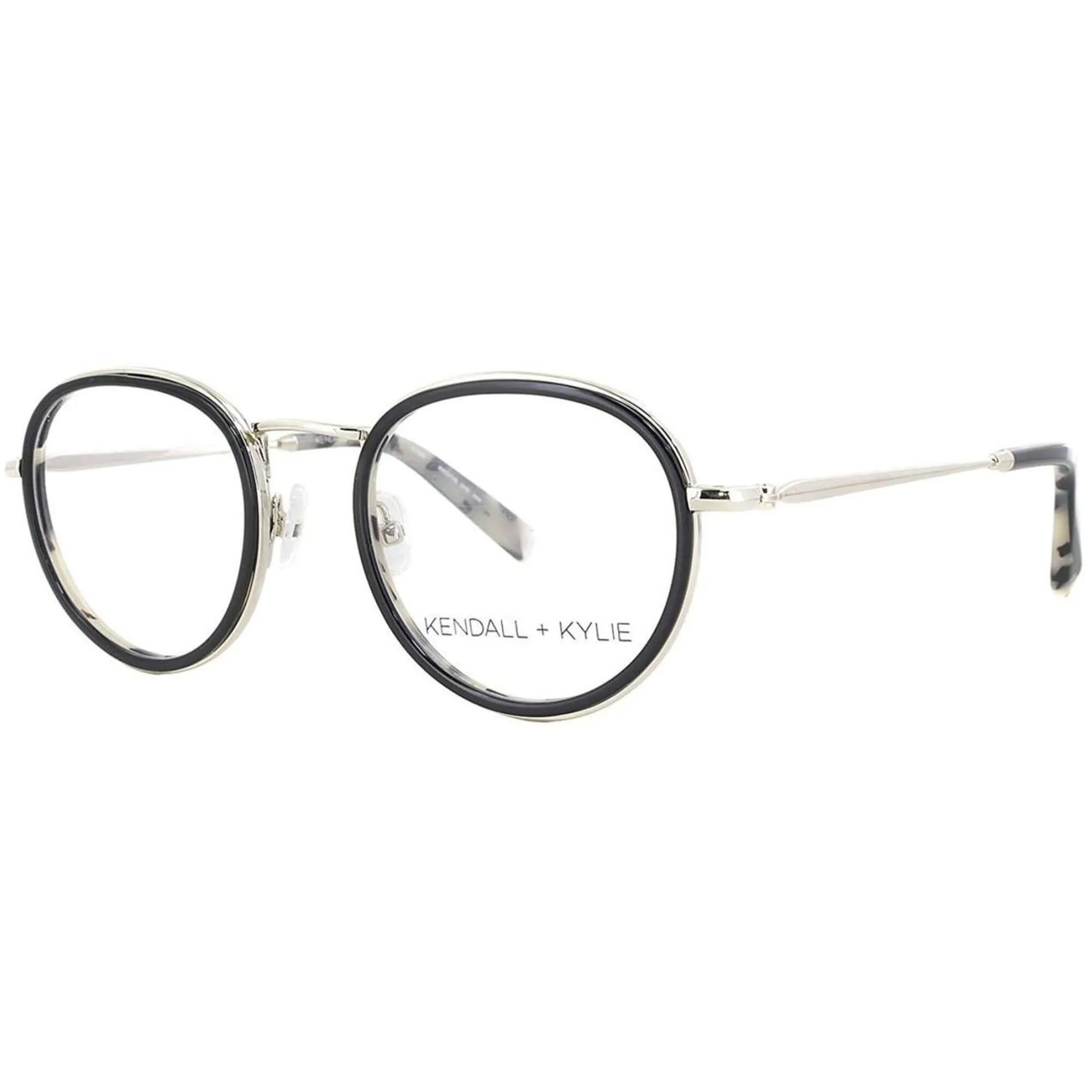 Kendall   Kylie Women's Eyeglasses - Black Round Frame Demo Lens | KKO115 RYAN 10