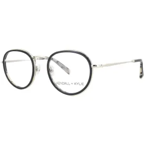 Kendall   Kylie Women's Eyeglasses - Black Round Frame Demo Lens | KKO115 RYAN 10
