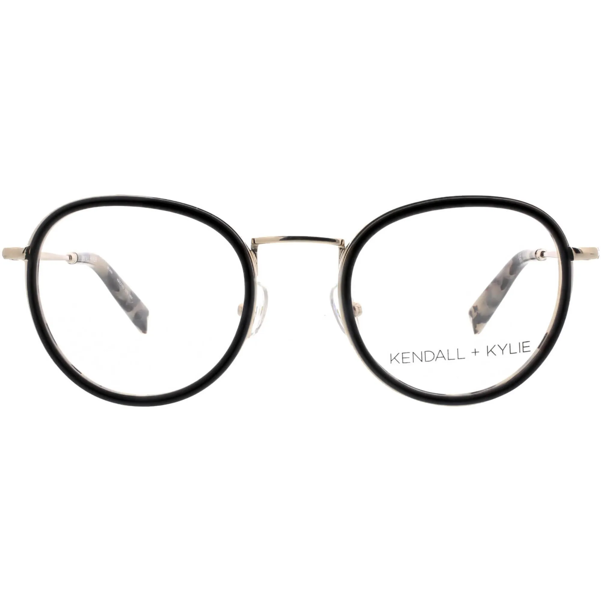 Kendall   Kylie Women's Eyeglasses - Black Round Frame Demo Lens | KKO115 RYAN 10