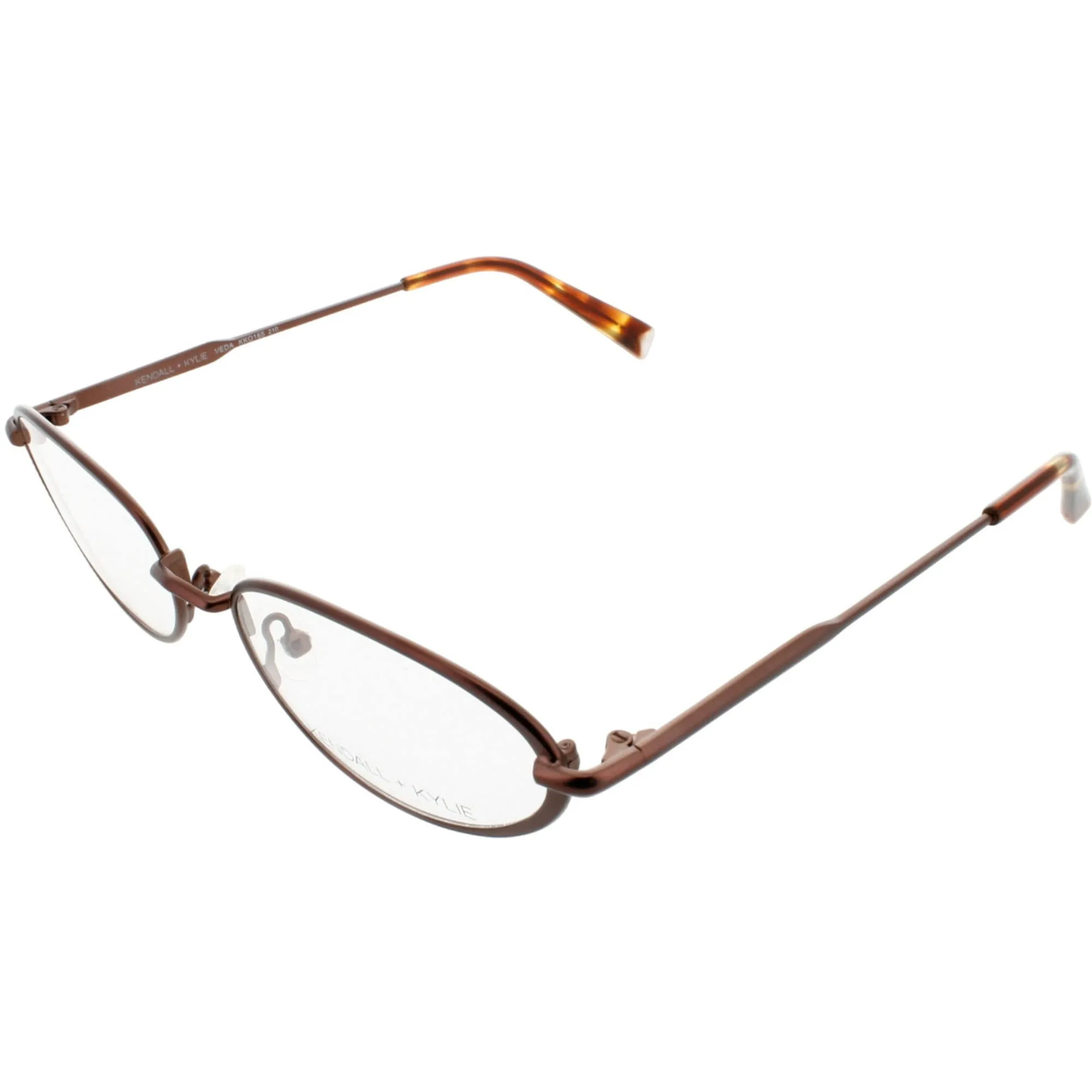Kendall   Kylie Women's Eyeglasses - Brown Metal Frame Demo Lens | KKO165G VEDA 210