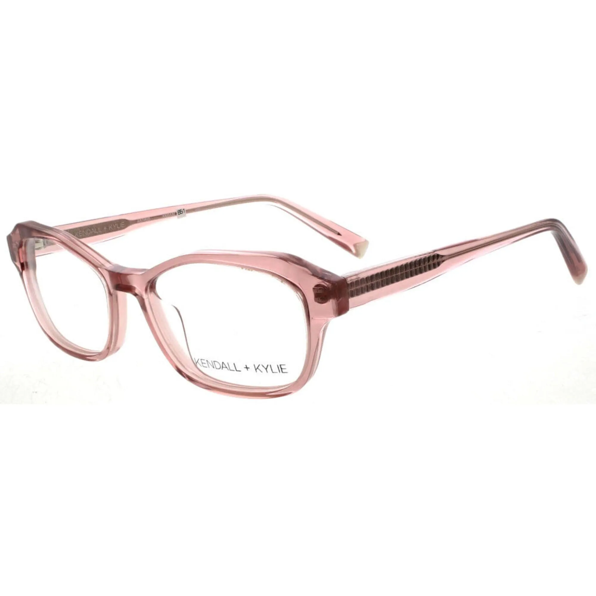 Kendall   Kylie Women's Eyeglasses - Burnt Blush Crystal Acetate Frame | KKO172 651