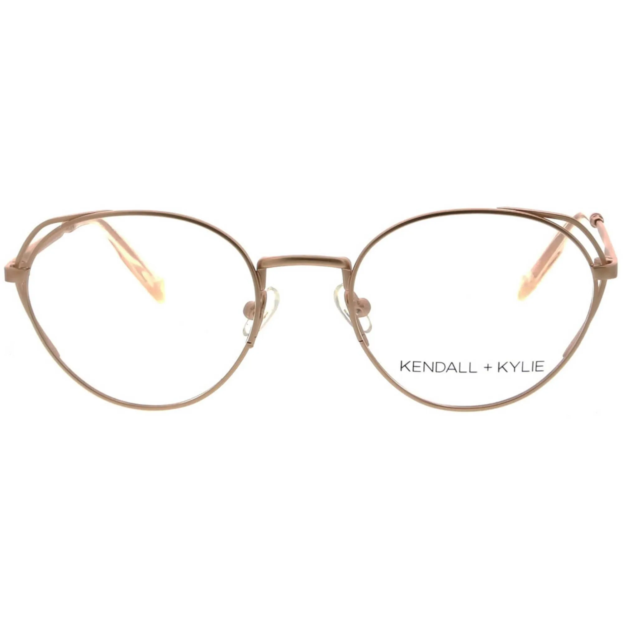 Kendall   Kylie Women's Eyeglasses - Rose Gold Frame Demo Lens | KKO142 HELENA 780