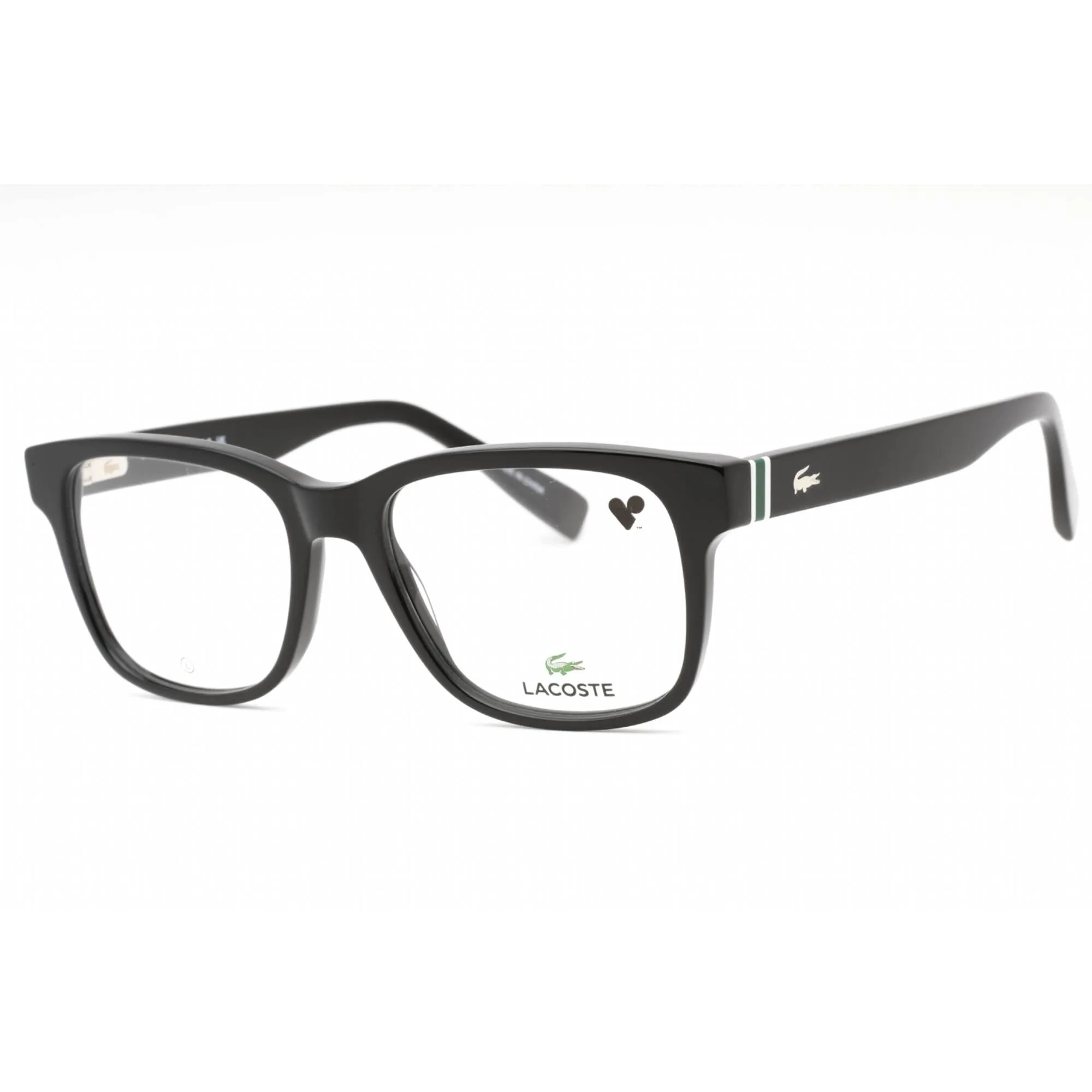 Lacoste Men's Eyeglasses - Black Plastic Full Rim Frame Clear Demo Lens | L2937 001