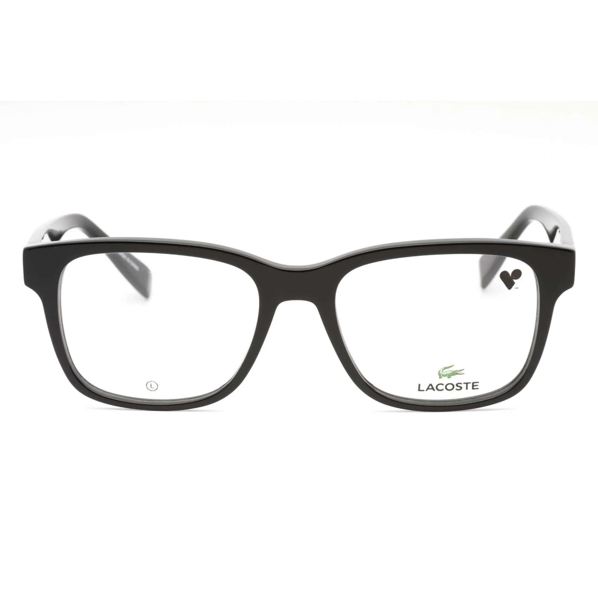 Lacoste Men's Eyeglasses - Black Plastic Full Rim Frame Clear Demo Lens | L2937 001