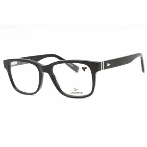 Lacoste Men's Eyeglasses - Black Plastic Full Rim Frame Clear Demo Lens | L2937 001
