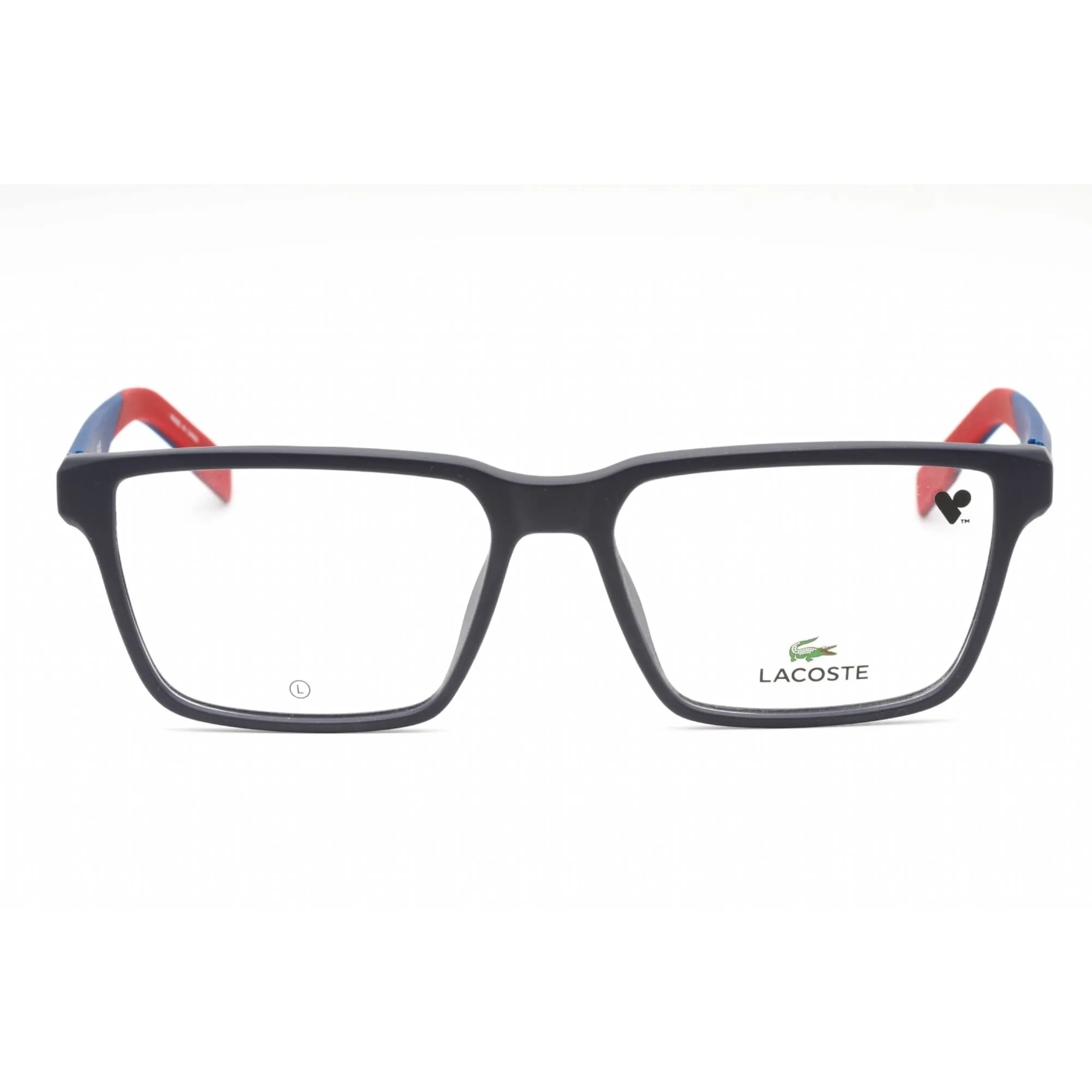 Lacoste Men's Eyeglasses - Blue Plastic Rectangular Shape Full Rim Frame | L2924 400