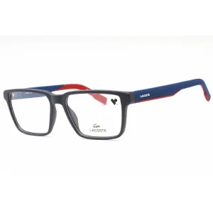 Lacoste Men's Eyeglasses - Blue Plastic Rectangular Shape Full Rim Frame | L2924 400