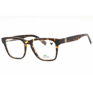 Lacoste Men's Eyeglasses - Dark Havana Plastic Square Shape Full Rim Frame | L2932 230