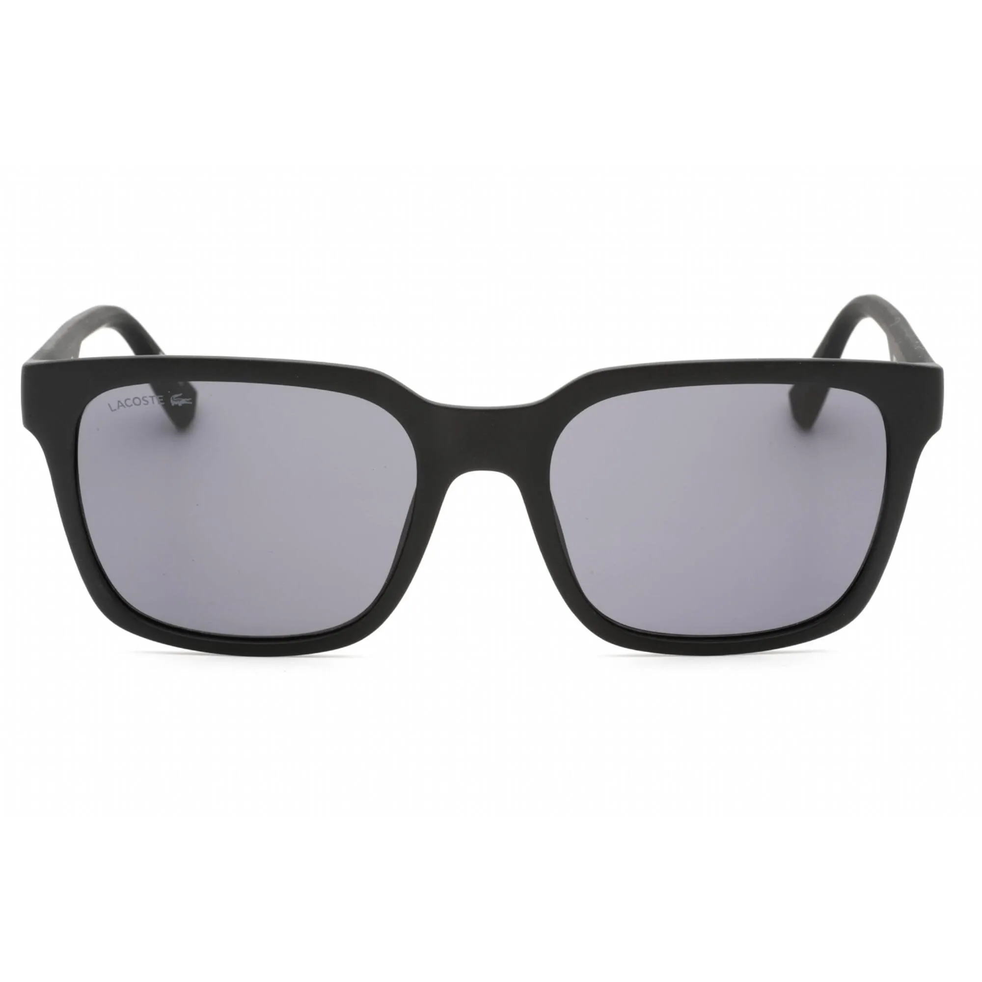 Lacoste Men's Sunglasses - Grey Lens Matte Black Rectangular Plastic Frame | L967S 002