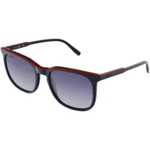 Lacoste Unisex Sunglasses - Blue/Red Acetate Full Rim Rectangular Frame | L925S 424