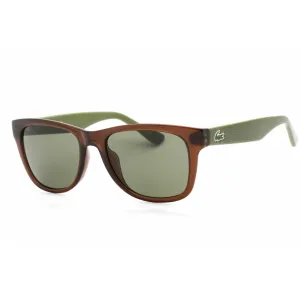 Lacoste Unisex Sunglasses - Green Lens Brown Rectangular Plastic Frame | L734S (210)