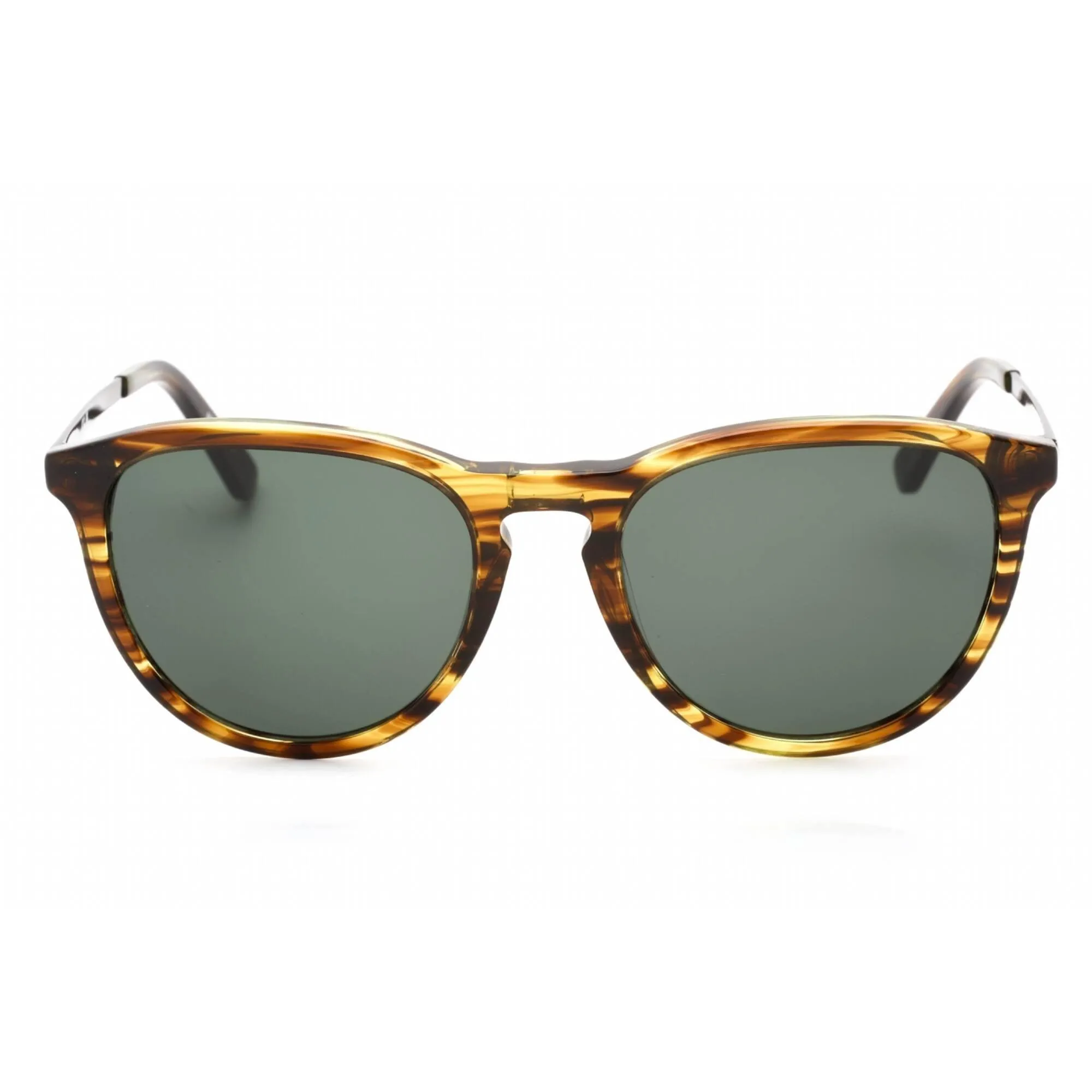 Lacoste Unisex Sunglasses - Green Shaded Lens Brown Marble Round Frame | L708S 210