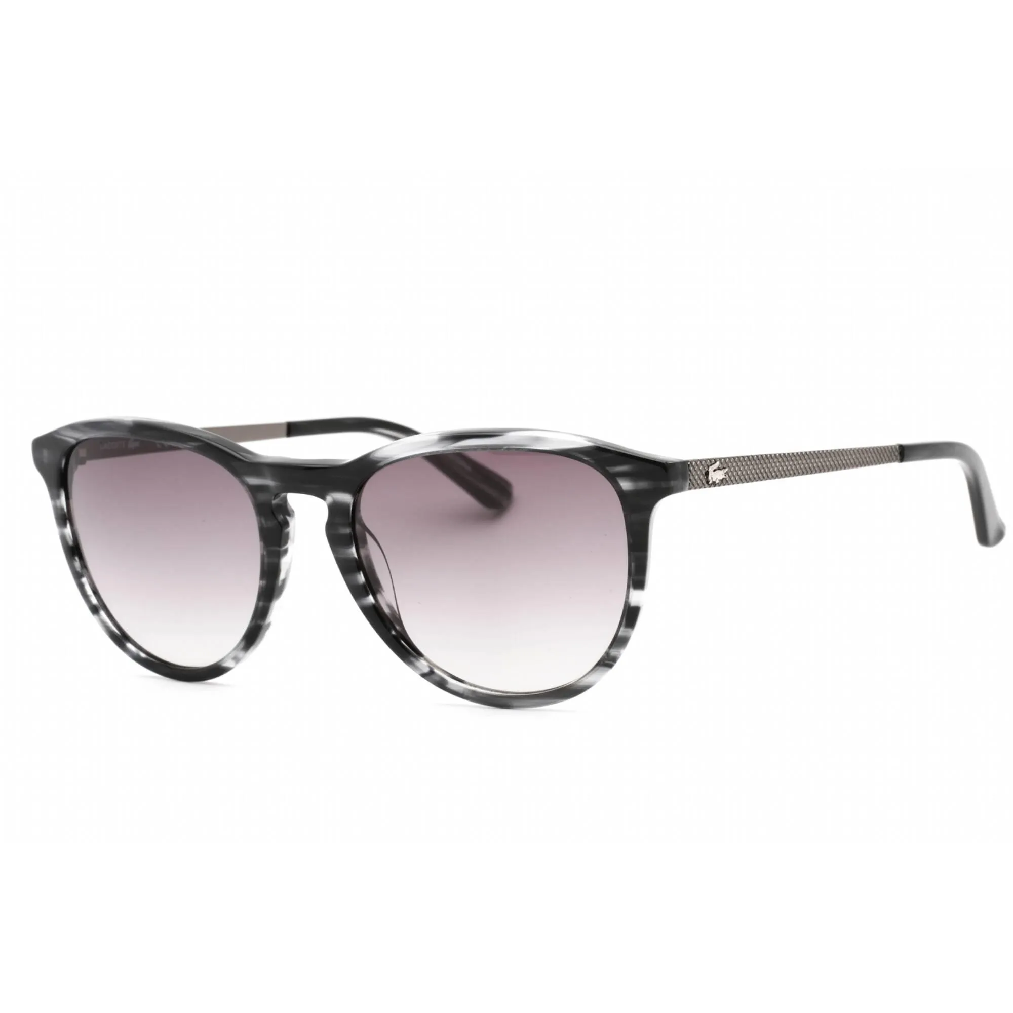 Lacoste Unisex Sunglasses - Grey Shaded Lens Grey Marble Round Frame | L708S 035