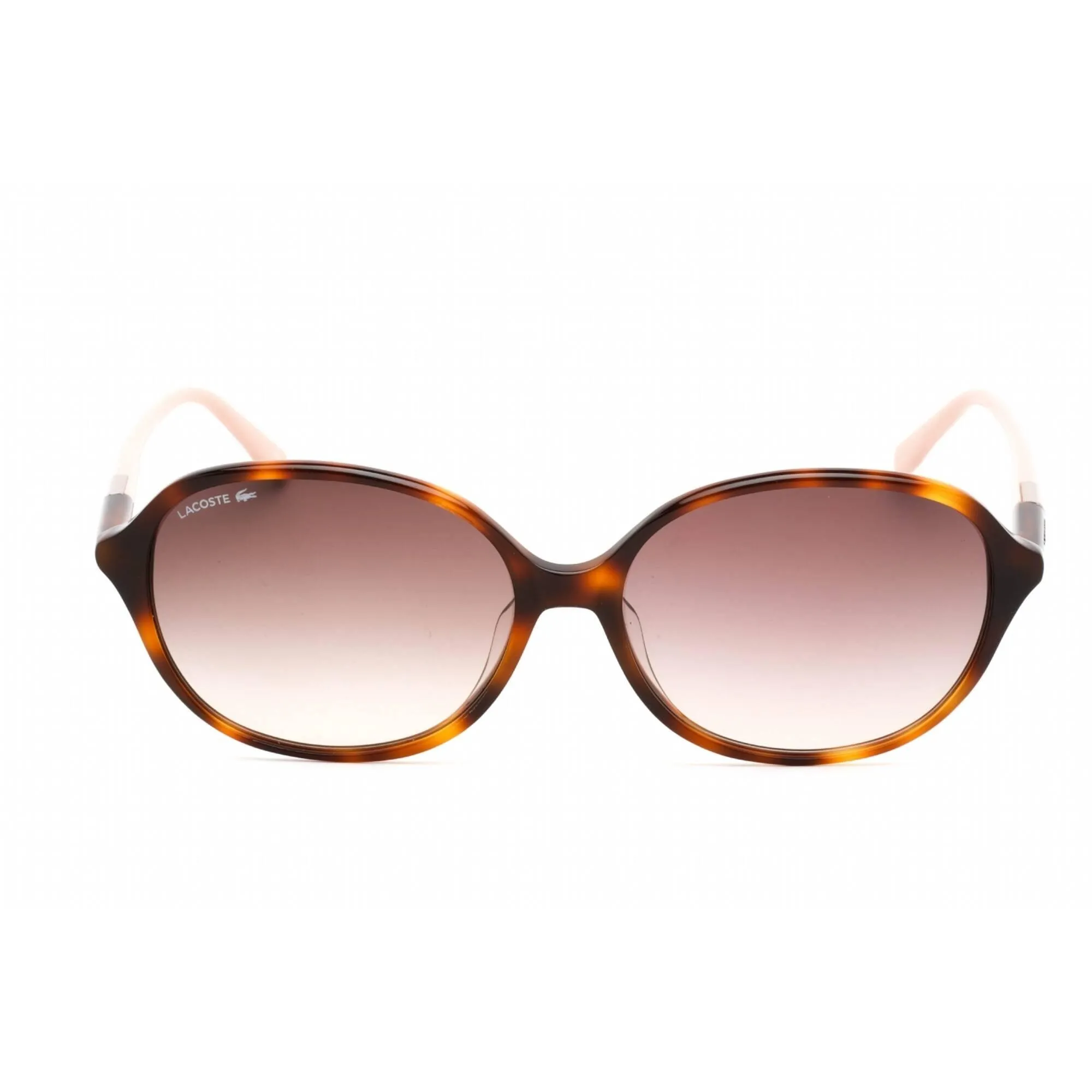 Lacoste Women's Sunglasses - Full Rim Havana Plastic Oval Shape Frame | L854SA 214