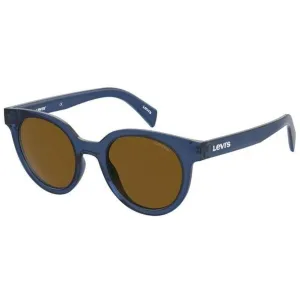 Levi's Unisex Sunglasses - Blue Cat Eye Frame Brown Lens | LEVI LV 1009/S 0PJP/70