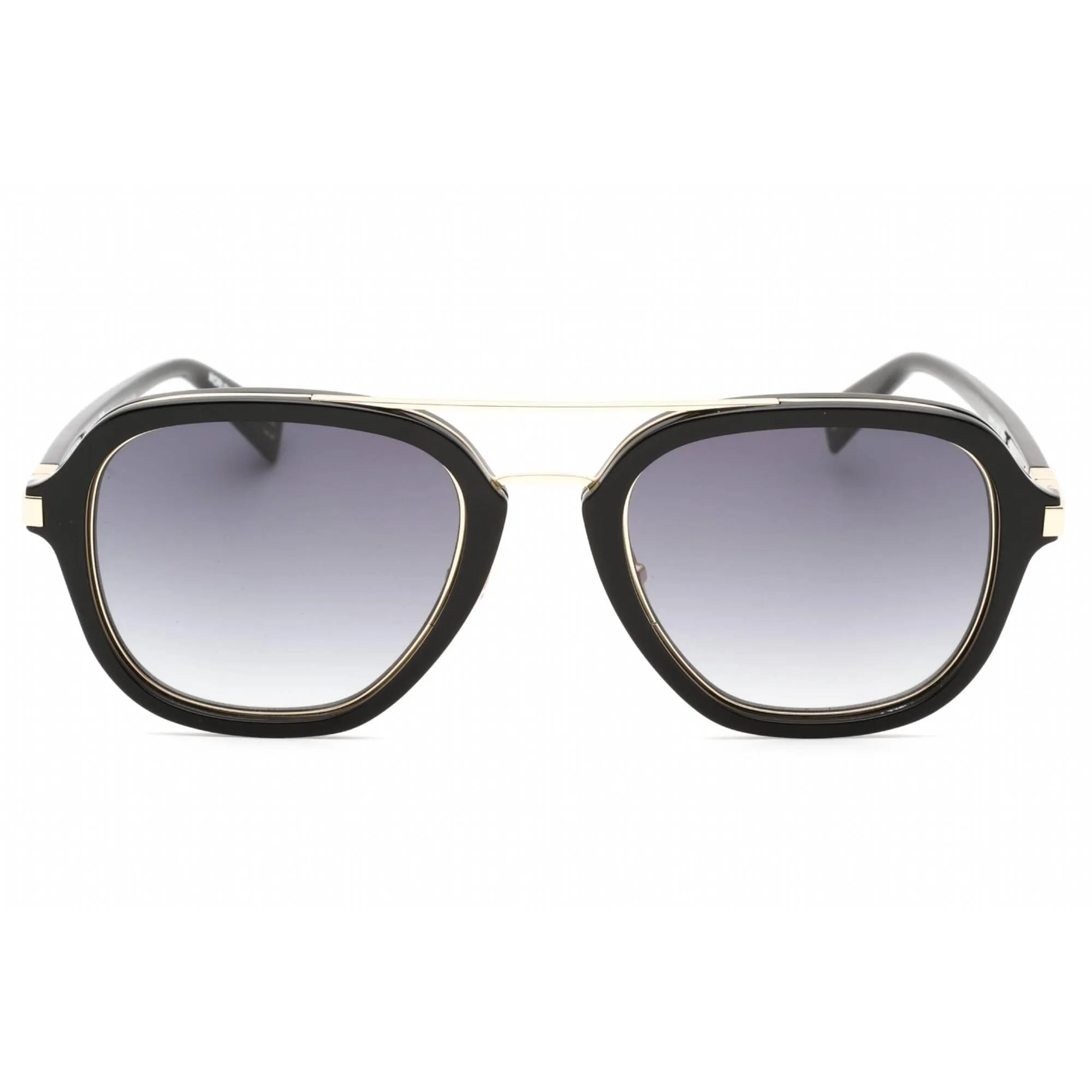 Marc Jacobs Unisex Sunglasses - Black Gold Rectangular Frame | Marc 172/S 02M2 00
