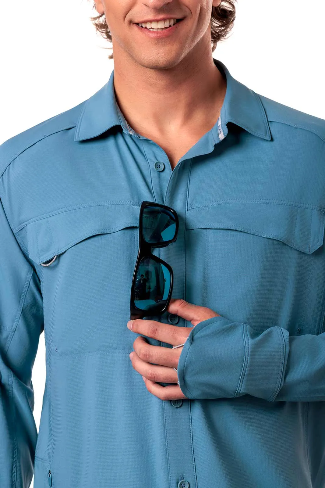 Men's Nassau Fishing Shirt | Blue Dusk