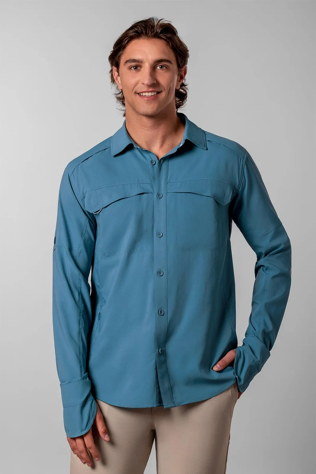 Men's Nassau Fishing Shirt | Blue Dusk