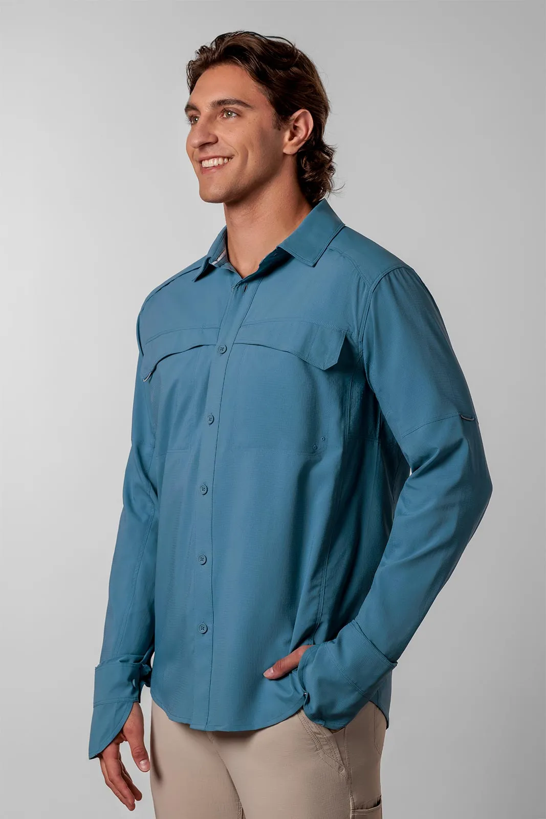 Men's Nassau Fishing Shirt | Blue Dusk