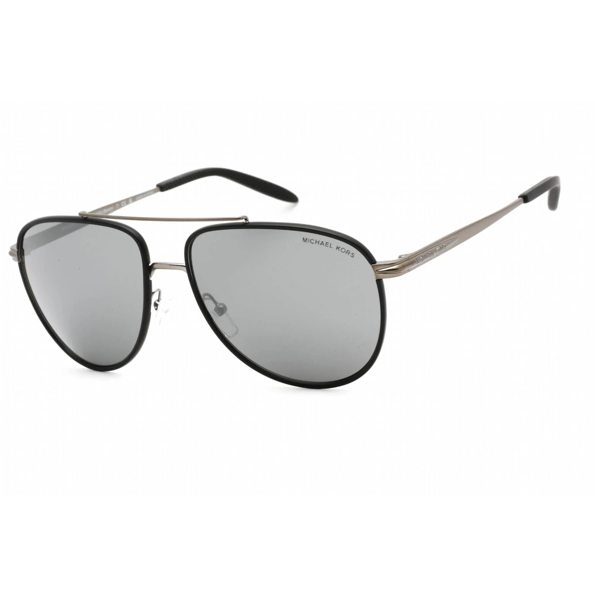 Michael Kors Men's Sunglasses - Matte Gunmetal Metal Aviator Frame | 0MK1132J 10236V