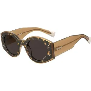 Missoni Women's Sunglasses - Havana Beige Plastic Cat Eye Frame | MIS 0064/S 0XLT
