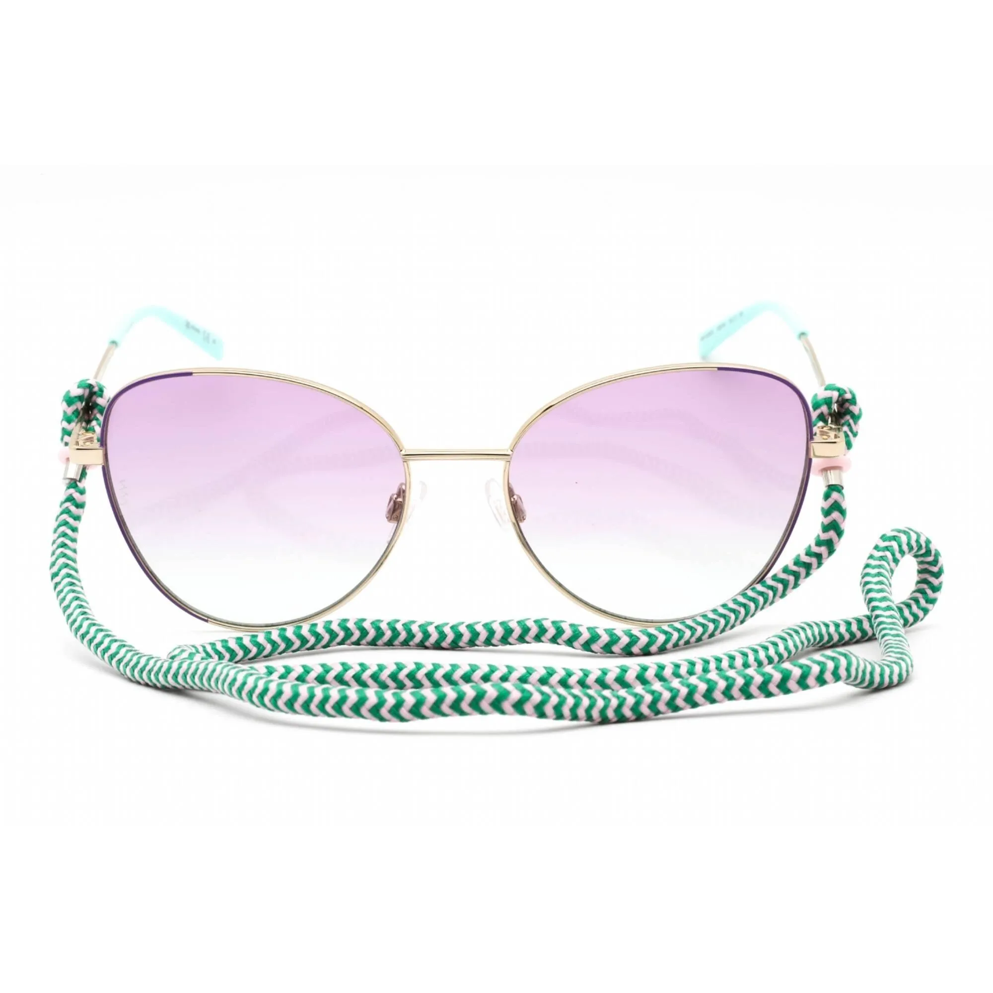 Missoni Women's Sunglasses - Violet Shaded Green Lens Metal Frame | MMI 0038/S S9E WK