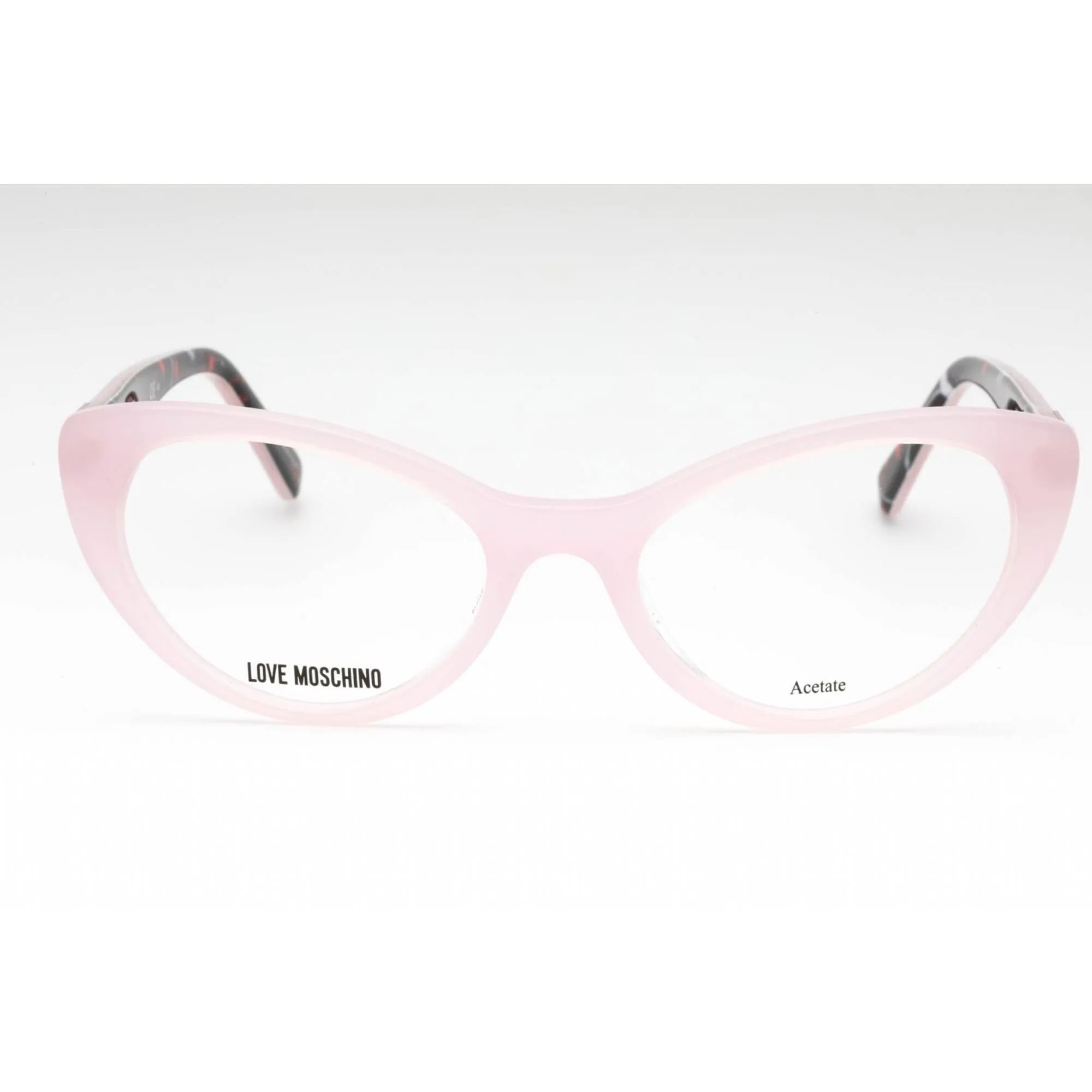 Moschino Love Women's Eyeglasses - Pink Acetate Cat Eye Full Rim Frame | MOL577 35J