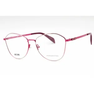 Moschino Women's Eyeglasses - Fuchsia Metal Butterfly Full Rim Frame | MOS520 MU1