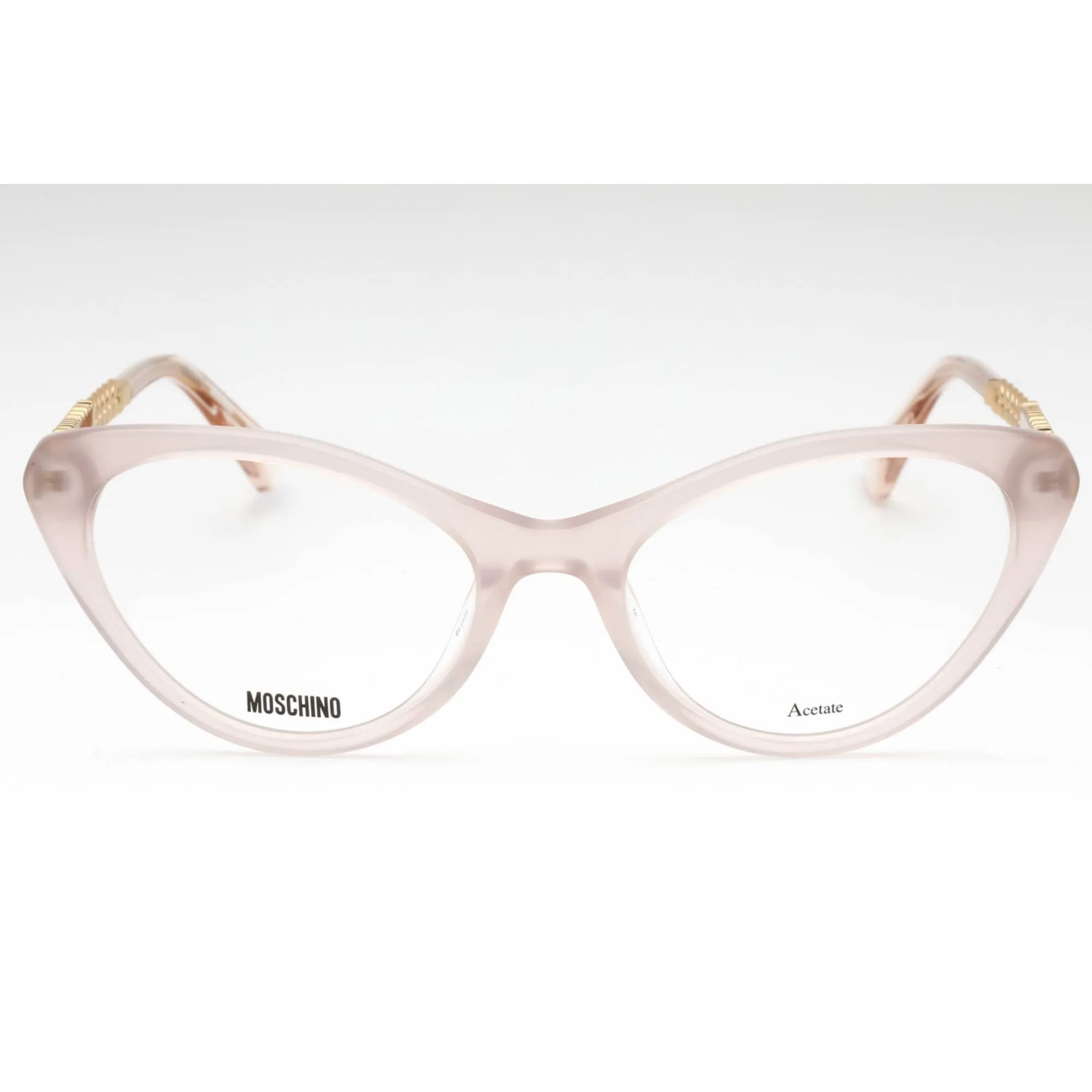 Moschino Women's Eyeglasses - Nude Acetate Cat Eye Shape Full Rim Frame | MOS626 FWM
