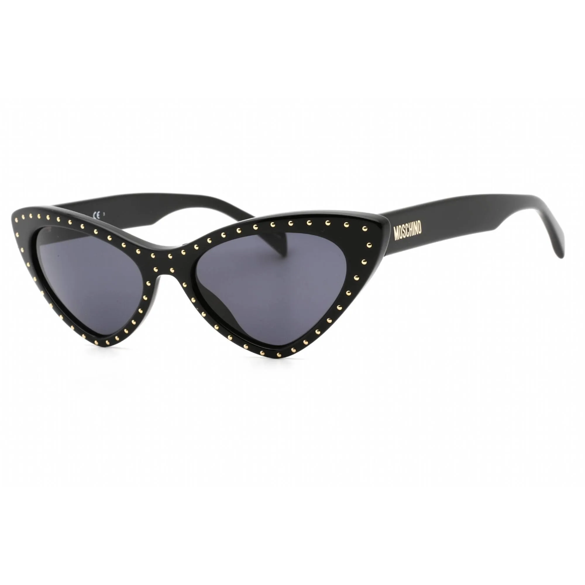 Moschino Women's Sunglasses - Black Plastic Cat Eye Full Rim Frame | MOS006/S 0807 IR