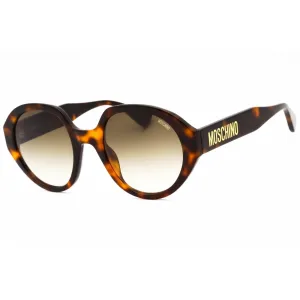 Moschino Women's Sunglasses - Havana 2 Plastic Oval Full Rim Frame | MOS126/S 005L 9K