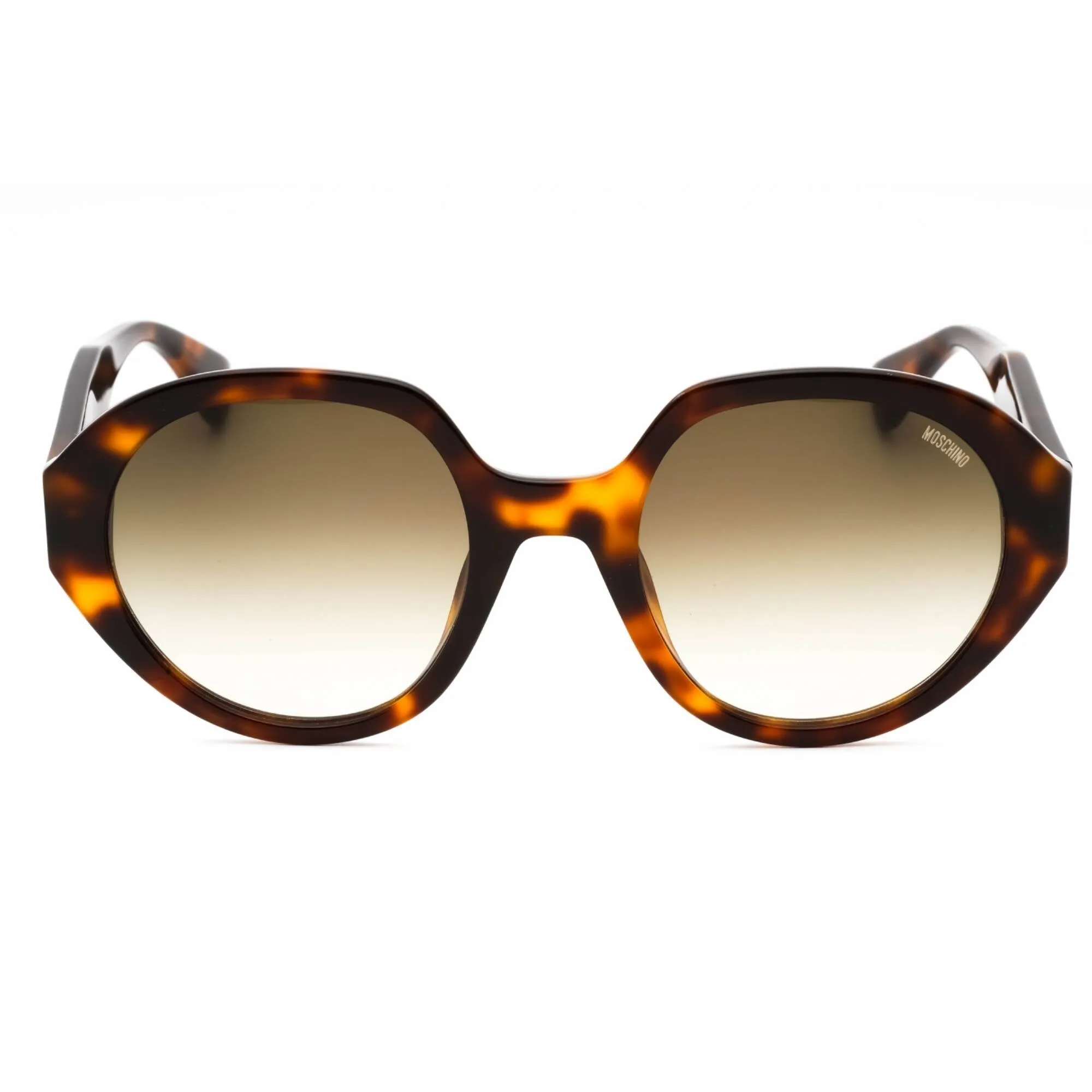 Moschino Women's Sunglasses - Havana 2 Plastic Oval Full Rim Frame | MOS126/S 005L 9K