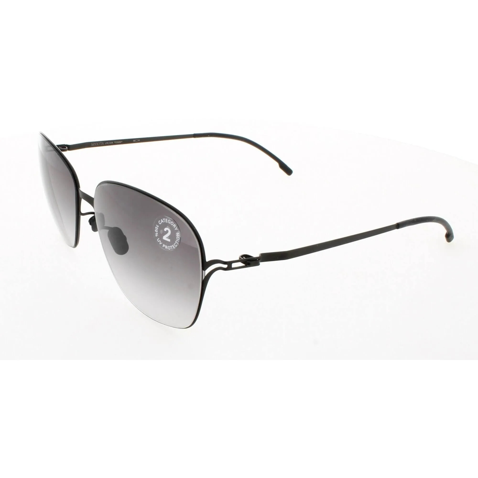 Mykita Unisex Sunglasses - Black Metal Square Shape Frame | LITE SUN-TOMKE-BLACK 002