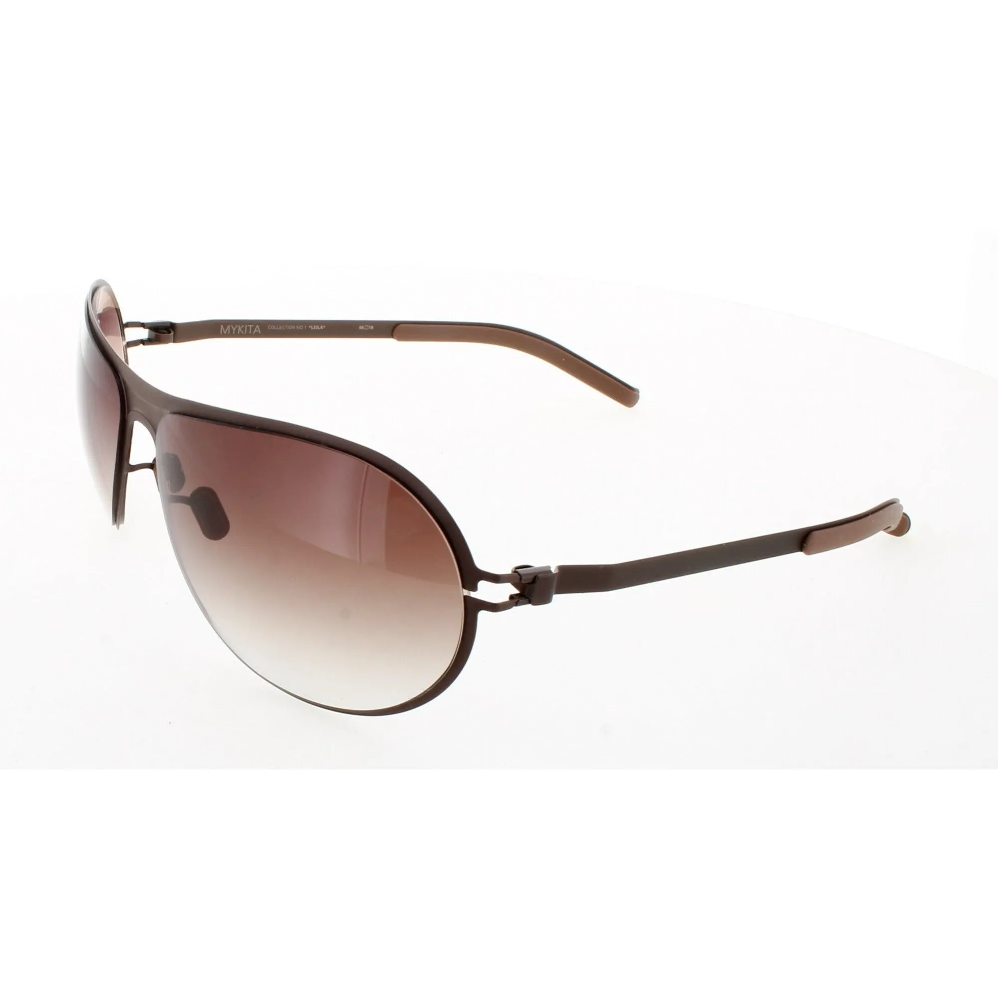 Mykita Unisex Sunglasses - Brown Pilot Full Rim Frame | NO1 SUN-LEILA-BROWN 005