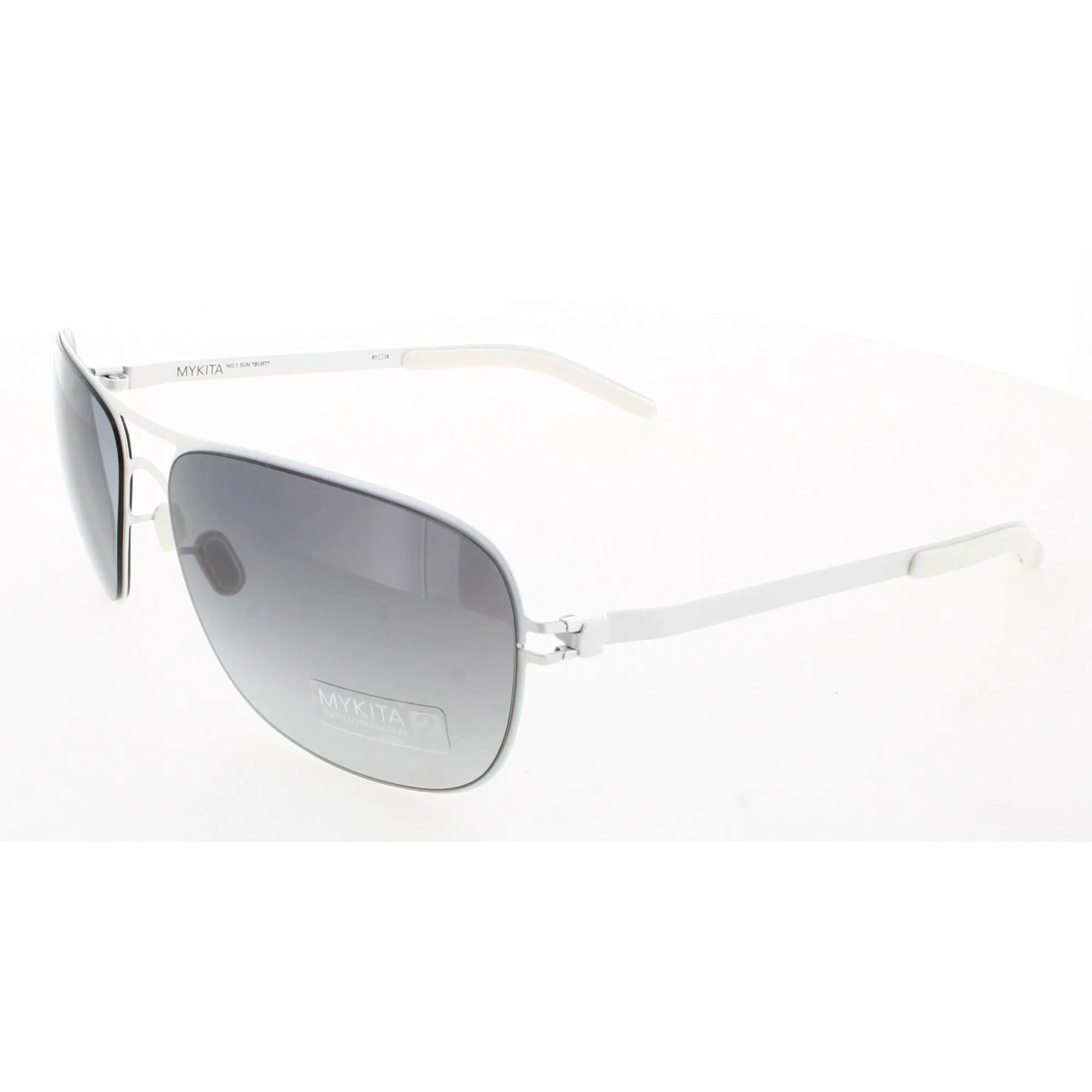 Mykita Unisex Sunglasses - Edelweiss Metal Pilot Frame | NO1 SUN-BURT-EDELWEISS 050