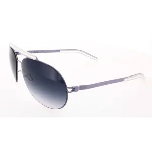 Mykita Unisex Sunglasses - Lilac Full Rim Metal Frame Blue Lens | COLLAB-BOB-LILAC