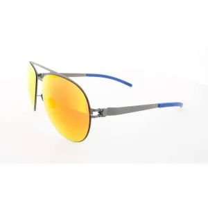Mykita Unisex Sunglasses - Matte Grey Metal Aviator Frame | ERWIN MATT GREY SUN F64